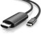 CSL - USB C zu HDMI Kabel 4k 60Hz - 3m - HDTV 4K Kabel – USB Typ C zu HDMI 2.0 - kompatibel mit MacBook Pro 2022 2021 2020, MacBook Air, iPad Pro, Surface Book, Galaxy S23 UVM - schwarz