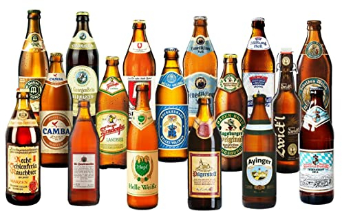 BIERPAKET XL 18 x 0,5L bayerische Biere Helles Märzen Kellerbier Weizen inkl. 1,44€ Pfand Geschenk Tasting Beer Bierprobe Geburtstag Geschenkidee Vatertag Himmelfahrt