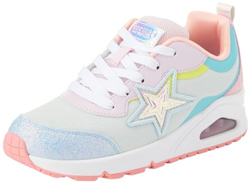 Skechers Street Girls, Sneaker, Lt. Blue Synthetic/Multi Trim,