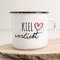 Huuraa Emaille Tasse Kiel verliebt Geschenk 300ml Vintage Kiel Geschenkidee
