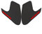 Paraserbatoio per Ducati per Monster 696 795 796 1100 1100 S Moto Sticker Antiscivolo Rilievo del Serbatoio del Carburante Laterale Gas Ginocchio Grip Trazione Pastiglie (Color : 1)