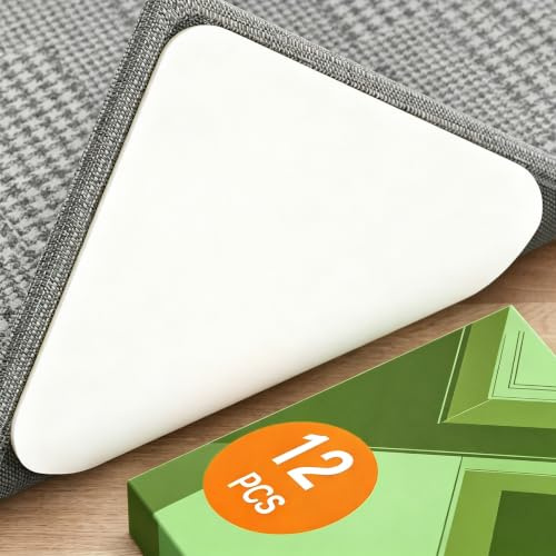 Home Techpro Teppichband, Greifer für Teppich für Hartholzböden, doppelseitig, wiederverwendbar, Unterteppich-Klebeband, Anti-Rutsch-Griffe für Teppiche, rutschfeste Teppich-Pads