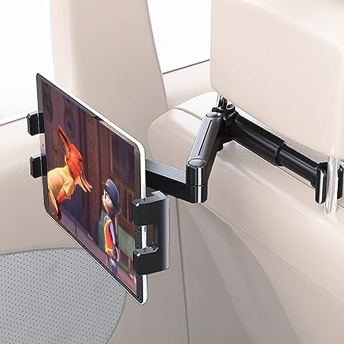 Kfz-Kopfstützenhalterung, Tablet-Kopfstützen-Halterung, Ständer, Verlängerungsarm, Reisezubehör, Essentials für Kinder für 11,9–32,8 cm (4,7–12,9 Zoll) Tablets, Handys, iPad Pro Air Mini, Galaxy