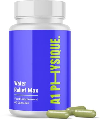 A1 Physique Water Retention Tablets - 60 Vegan, Natural Water Balance Tablets with Parsley, Bearberry, and Dandelion Leaf Extract for Bloating Relief and Water Retention