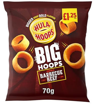 Hula Hoops Big Hoops BBQ Beef 20 x 70g PMP