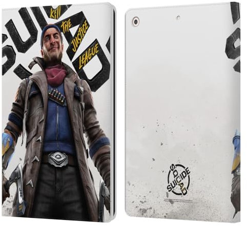 Head Case Designs Offizielle Suicide Squad: Kill The Justice League Captain Boomerang Schluessel Kunst Leder Brieftaschen Handyhülle Hülle Huelle kompatibel mit Apple iPad 10.2 2019/2020/2021