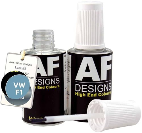 Alex Flittner Designs Lackstift für VW/Volkswagen Eisblau F1 schnelltrocknend 2x20ml Autolack