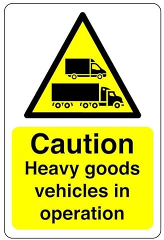 Panneau de signalisation en sens inverse - Aluminium Dibond de 3 mm pour une utilisation en intérieur/extérieur (300 mm x 200 mm) - Distance de visualisation de 7 m.