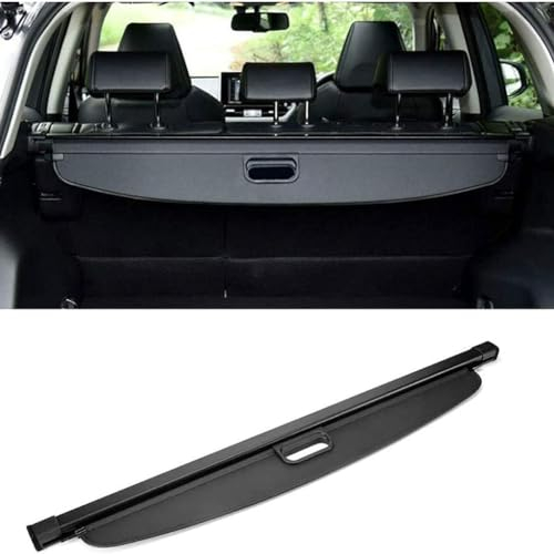 FKLJRRD Auto Laderaumabdeckung für RAV4 2019 2020 2021,Ausziehbar Kofferraumabdeckung Rollo Kofferraum Schutz Abdeckung Cargo Cover