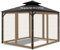 Moustiquaire universelle de rechange pour tonnelle, 3 x 3,6 m, paroi latérale avec fermeture éclair pour terrasse, auvent, jardin, pergolas et arrière-cour, kaki (moustiquaire uniquement)
