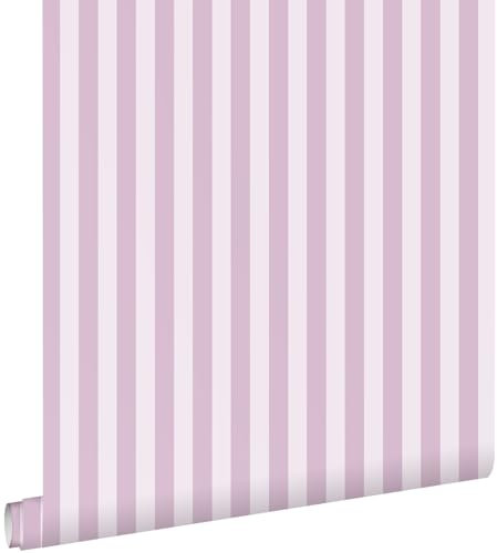 ESTAhome Tapete Streifen Lila 0.53 x 10.05 m