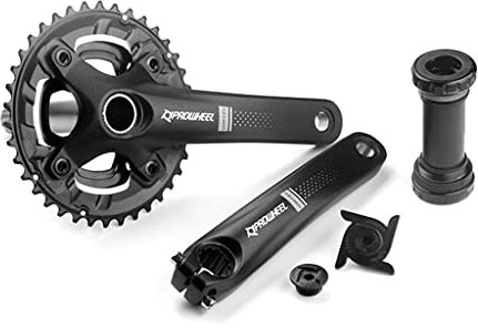 Woedpez 28/38T Rundkette Single Speed 104BCD Kettenrad Kurbelgarnitur