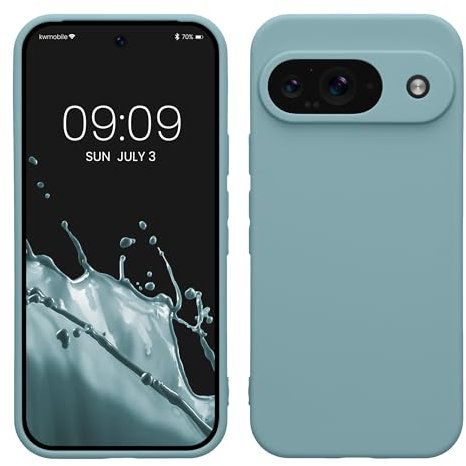 kwmobile Housse Compatible avec Google Pixel 9 Coque - Housse de téléphone en TPU avec Protection Appareil Photo - Antique Stone