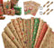 Geschenkpapier Weihnachten Set, 12 Stk 70X50cm Kraftpapier weihnachtsgeschenkpapier und 18 Geschenkanhänger 4 Juteschnur, Recycling Weihnachten Geschenkverpackung (Set A)