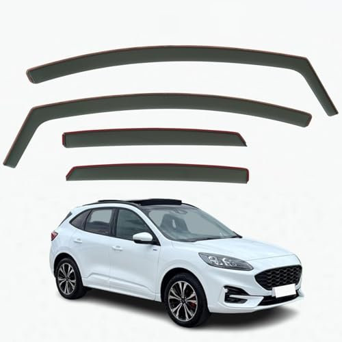 Set mit 4 Windabweisern, kompatibel mit Ford Kuga/Escape 5-Türer SUV 2020 2021 2022 2023 2024 2025 Modelle.