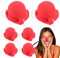 -Nase – Rudolph Rentier-Nase, Gummi, lustig, rote Nase mit Gummizug, für Männer und Frauen, Party, Cosplay, Nasentag, Geburtstage, Zirkus, Halloween, Weihnachten, Kostümparty