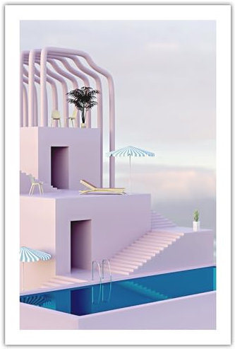 Val Thoermer Poster Hotel 002 - Digitalbild auf Fotopapier, Foto-Abzug Fuji Crystal DP, Abstrakte Kunst, Wall art (60x90)