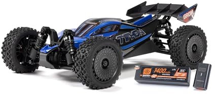 ARRMA 1/14 Typhon GROM 223S DSC 4X4 RTR Brushless Buggy, Blue (Battery & Charger Included)