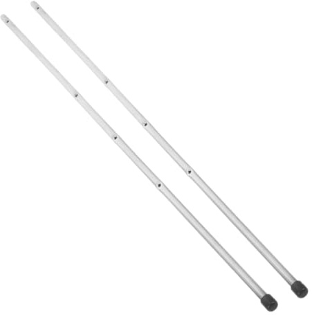 TOYANDONA 2Pcs Metal Poles for Table Football Soccer Machine Replacement Rods with Comfortable Handles for Home and Arcade Use