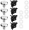 Kit di 16 viti universali per visiera del casco da moto, fissaggio universale per casco da cross, clip in plastica e lega con rondella, viti di ricambio per visiera del casco, accessori per calcio e