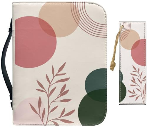 CRASPIRE Custodia per Bibbia in Pelle Boho con Segnalibro per Chiesa Bohémien Custodia per Bibbia Grande Borsa Impermeabile Custodia per Libro Custodia Protettiva con Cerniera Regali Cristiani Donne