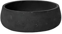 Finestgreen Eileen Pflanzschale Schwarz S | Blumenschale für Innen- und Außenbereich, Frostfest, UV-Beständig, wasserdicht