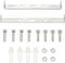 2 Set of Light Fixture Ceiling Bracket, 90 Mm And100 Mm Ceiling Light Plate Kit, Ceiling Light Bracket, for Home Office Install Various Types of Light(Silver)