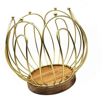 Hrtyvhin Support de café élégant avec fond en bois Tasse personnalisée Les dosettes équipées pour l'affichage du plan de travail