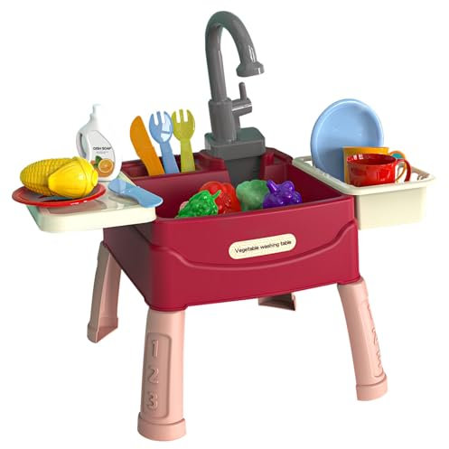 Fregadero de Juguete, juegue con Agua Corriente 1 Estable