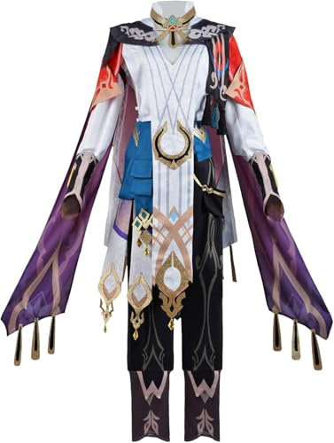 Ccipotatoo Kaveh/Freminet/Albedo Cosplay Kostüm Set Gaming Peripheriegeräte Anime Cosplay Halloween Outfit Herren Karneval Party Anime Kleidung für Adul (Kaveh, XXL)