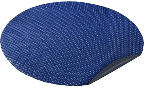 RAMROXX 400µm Pool Solarplane Poolheizung Solarfolie Abdeckung Rund Blau Schwarz 366cm