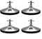 Gettimore Pieds de table de billard 15,2 cm de hauteur réglable pour table de billard, accessoires de table de billard, équipement de salle de jeux (1 pièce)