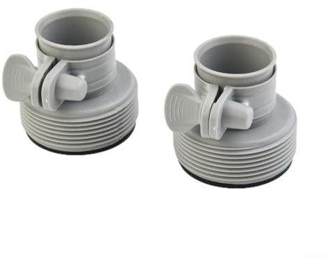 Adattatore di conversione per tubo da piscina Intex da 1 63,5 cm a 1 5 pollici per aggiornamenti pompa da 1500 GPH, confezione da 2