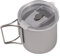 Tarna d'acqua in alluminio anodizzato da 300 ml in campeggio con maniglia pieghevole e coperchio per esterno esterno escursionismo tazza da viaggio portatile leggera durevole per