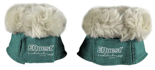 EQuest Hufglocke Melange speziell für Shettys, 2er Set (Bottle Green, Mini-Shetty)
