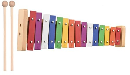 Xylophon 15 Noten Glockenspiel Xylophon Holzsockel bunt