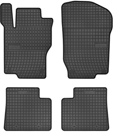 FROGUM 542650 Fußmatten Set Gummimatten Vorne und Hinten schwarz