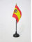 AZ FLAG - Mini Drapeau Espagne De Table - 15x10 cm - Drapeau Espagnol De Bureau 100% Polyester Avec Hampe Pointe Dorée 25cm