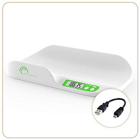 Little Balance - Pèse-bébé Happy Baby Soft USB - Sans pile - rechargement USB - 20 kg / 5 g