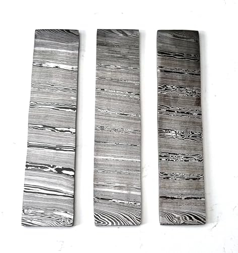 EXTREME Damascus Steel Billet Blank Bar Handmade Twisted Pattern 25x5cm Bush Craft Knife Tools Making Bar