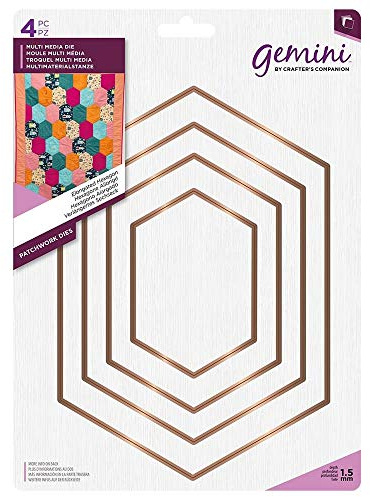 Gemini Multi Media Patchwork Die - Elongated Hexagon