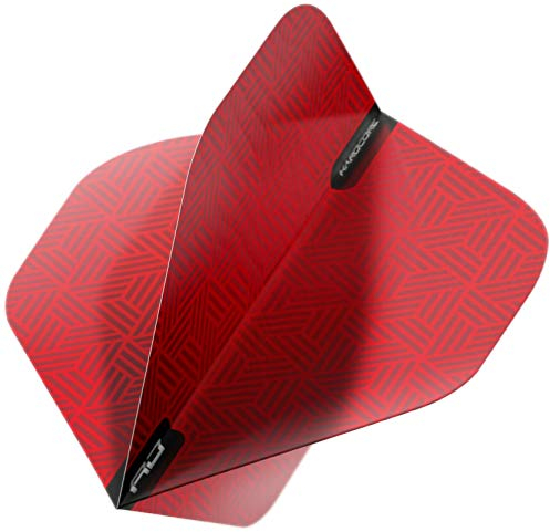 Hardcore XT Red Patterned Extra Thick Standard Dart Flights - (4 Sätze pro Packung)