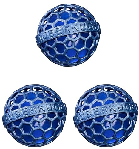 Sauberkugel® Taschenreiniger (3er Set Blue Filou) – Wiederverwendbare Taschenreiniger Sauberkugel – Entfernt Schmutz, Krümel & Flusen aus Tasche, Koffer, Rucksack und Schulranzen