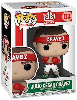 Funko Pop! Boxing: Julio Cesar Chavez César Chávez - Figura de Vinilo Coleccionable - Idea de Regalo- Mercancia Oficial - Juguetes para Niños y Adultos - Sports Fans - Muñeco para Coleccionistas