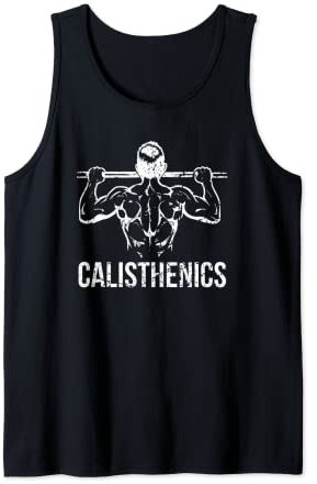 Street Workout Maglietta Calisthenics Pull up Canotta Unisex Adulti Nero Small T-Shirt