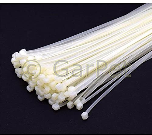 Profi Kabelbinder Transparent Set Sortiment weiss 400 x 4,8 mm 100 St.