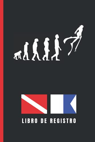 EVOLUCIÓN. PESCA SUBMARINA. LIBRO DE REGISTRO: Cuaderno para pescadores en apnea | Anota todos los detalles: fecha, localización, mareas, capturas... | Hasta 100 inmersiones | Buceo deportivo.