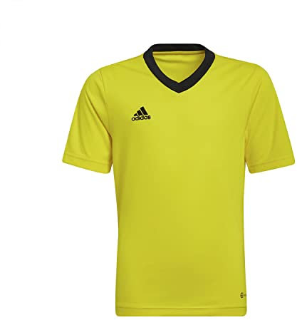 adidas Unisex Kinder Entrada 22 Jersey, Team Yellow/Black, 11-12 Years