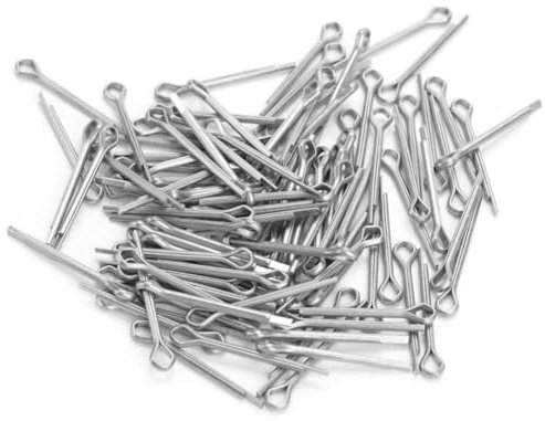 Fyearfly Edelstahl-Splinte-Kit, 50 Stück 4 mm GB Standard-Verzinkung Splint-Hardware-Sortiment Schrauben Splint-Set(M4*30(50pcs))