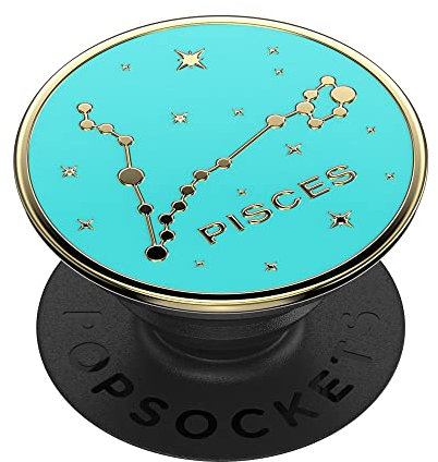 PopSockets Phone Grip with Expanding Kickstand, Adhesive Grip, Enamel - Zodiac Pisces